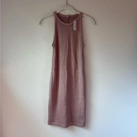 Old Navy ribbed bodycon mini dress - tan, size small - Picture 1 of 4